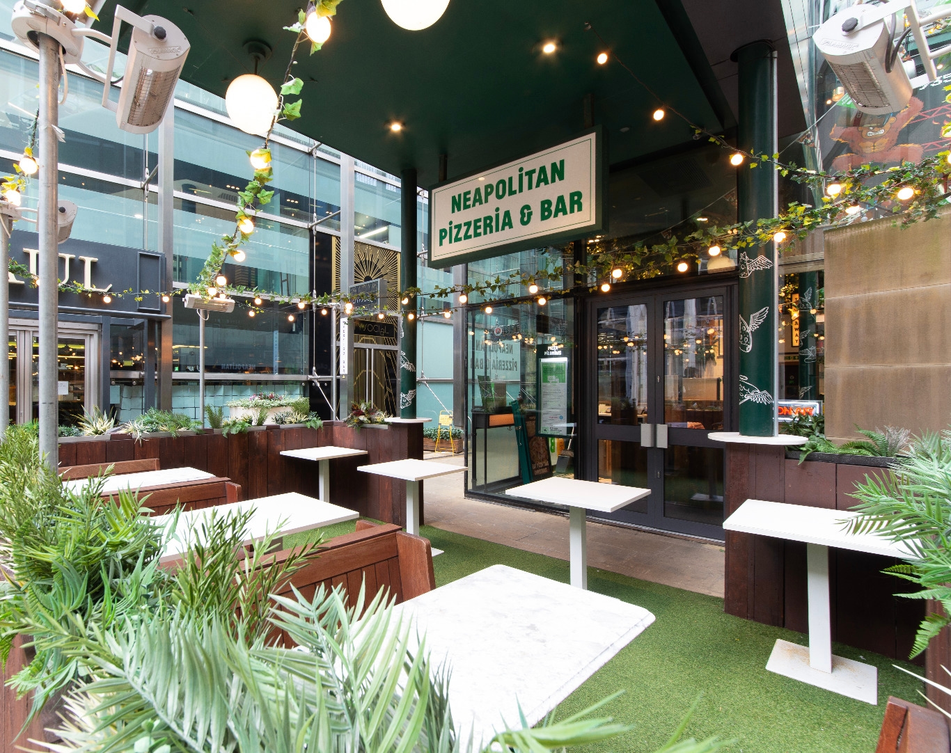 Photo of Pizza Pilgrims Liverpool Street, Semi Private Bar Area