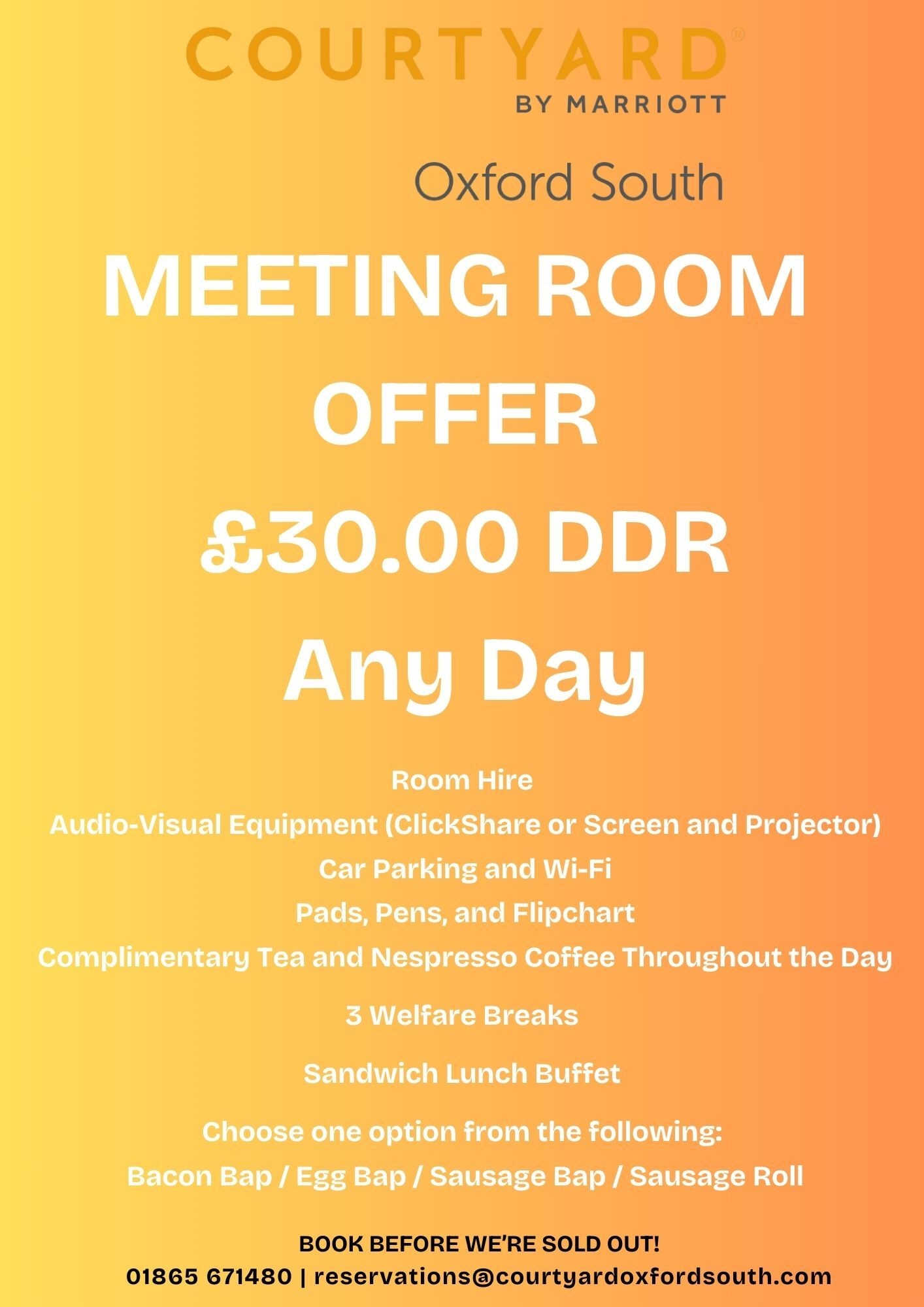 Photo of Courtyard Oxford South, Event Space