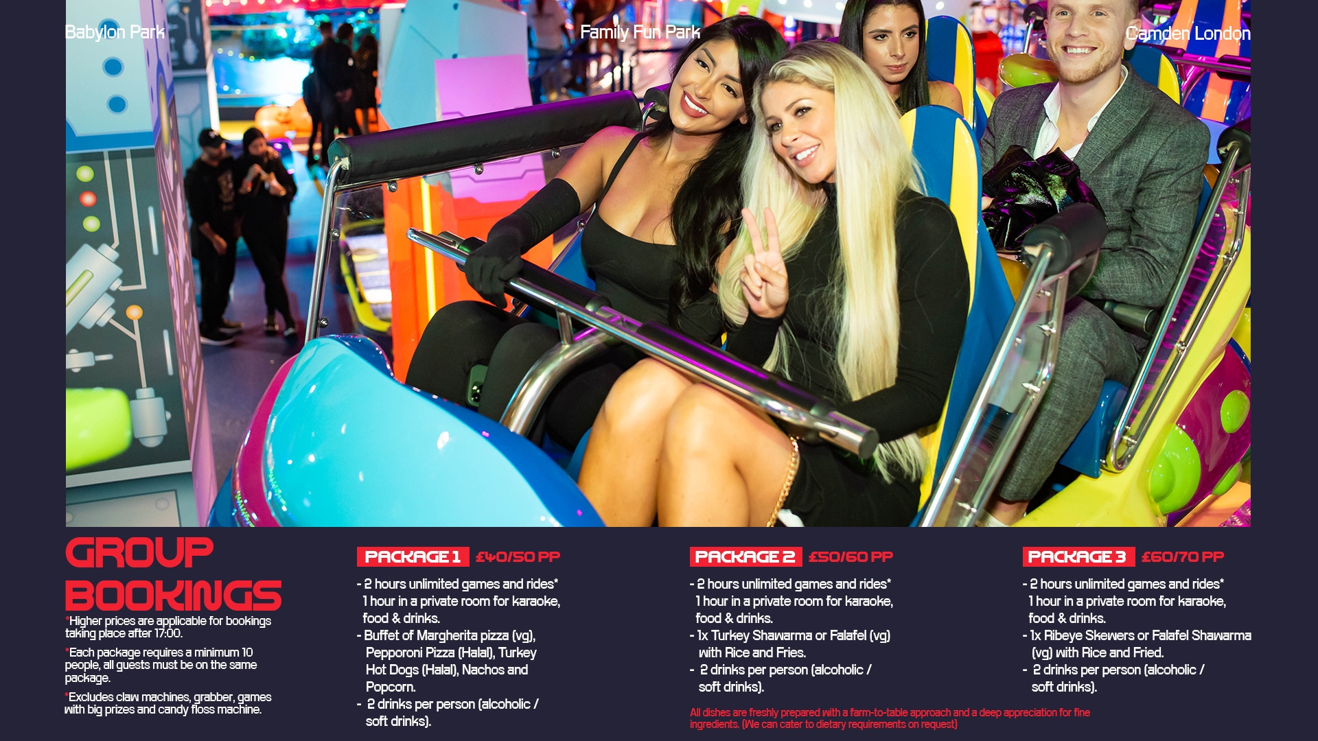 Photo of Babylon Park, Christmas Group Packages 18+