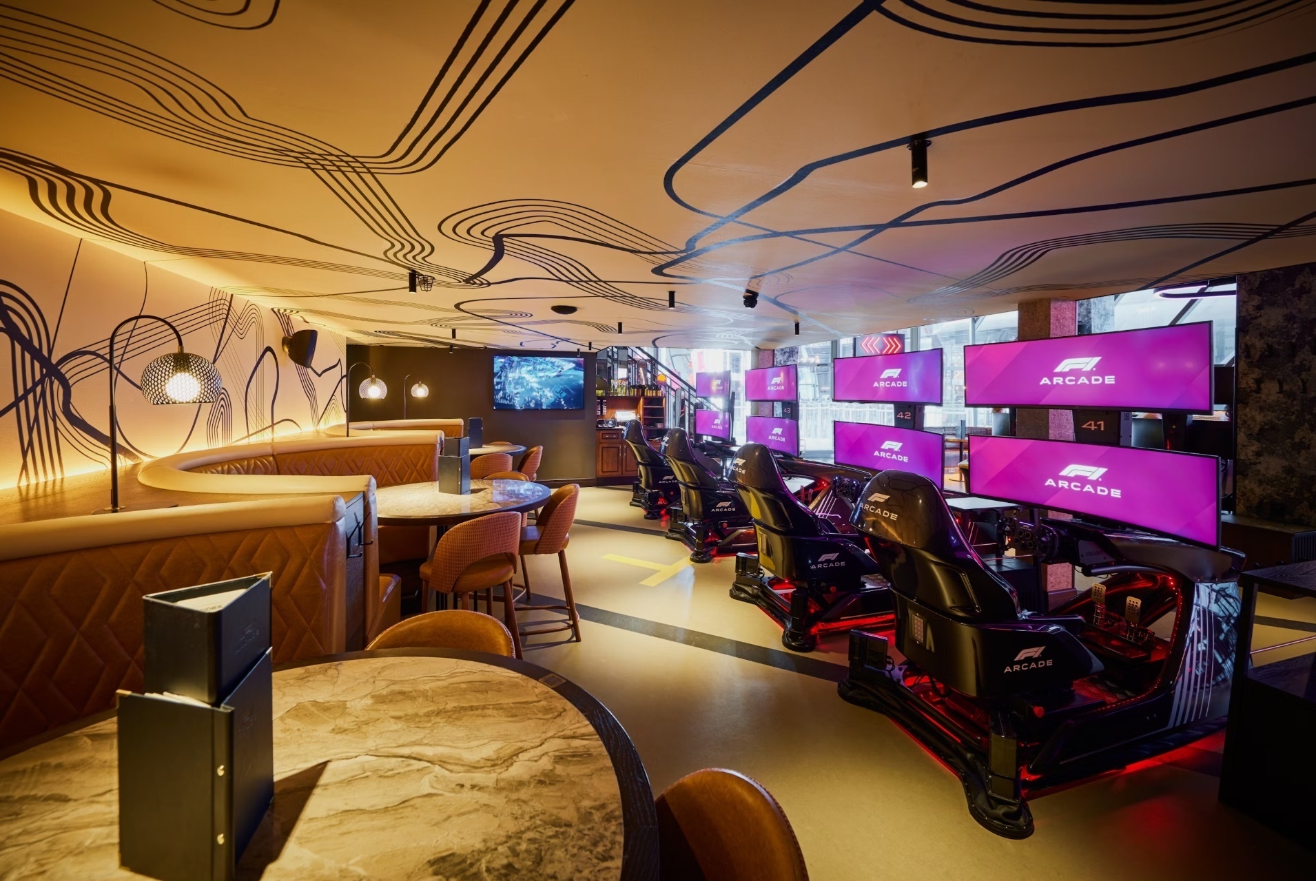 Photo of F1 Arcade - London, Under The Balcony