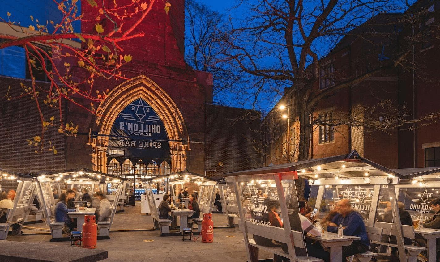 Photo of Dhillons Brewery Spire Bar, Outdoor Area
