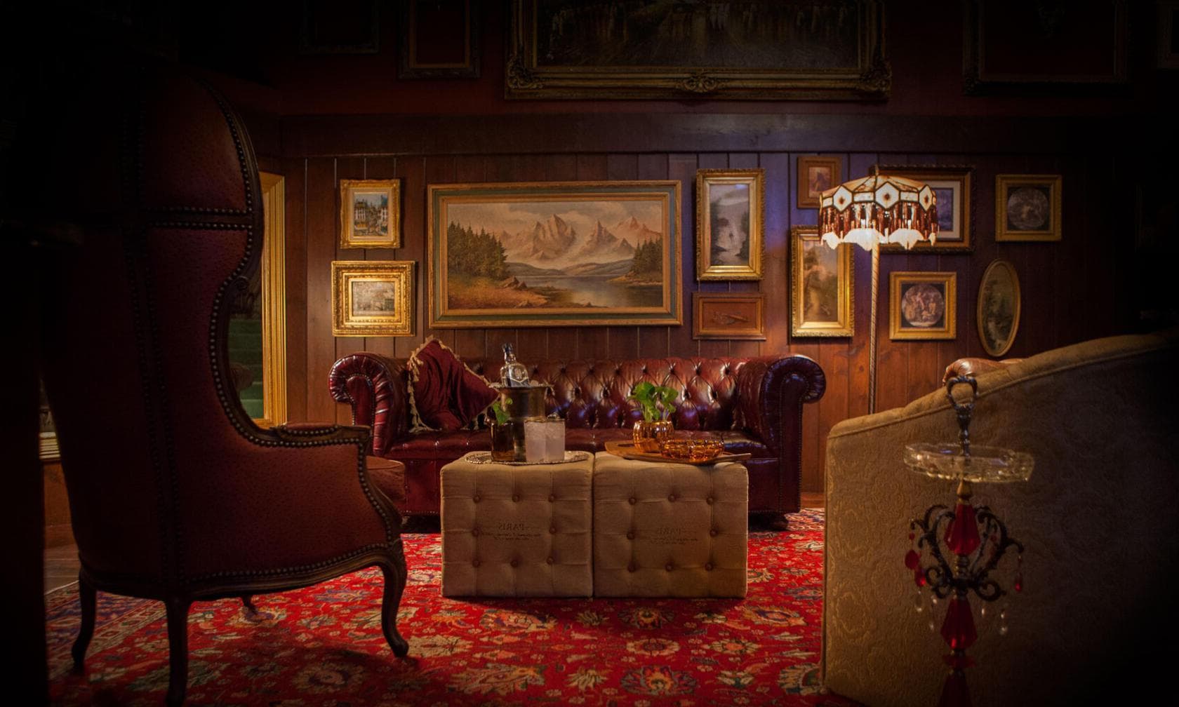 Bar Lounge With Fireplace, One On One Recording photo #1