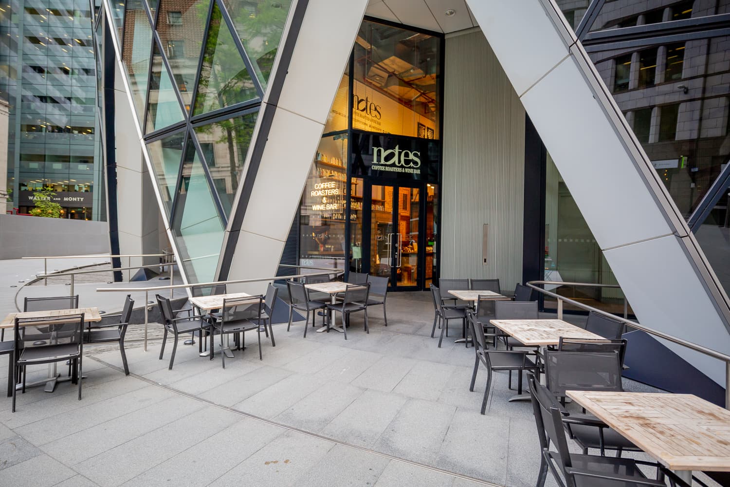 Full Venue With Outdoor Space, Notes Coffee Roasters And Bars The Gherkin photo #3