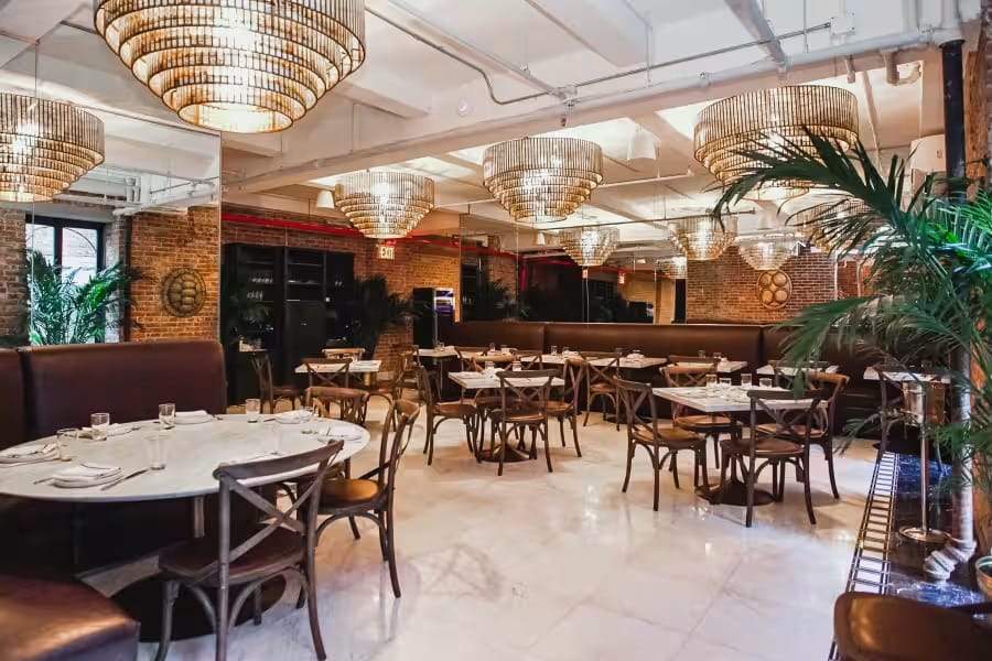 Photo of SAINT, Chandelier Dining Room