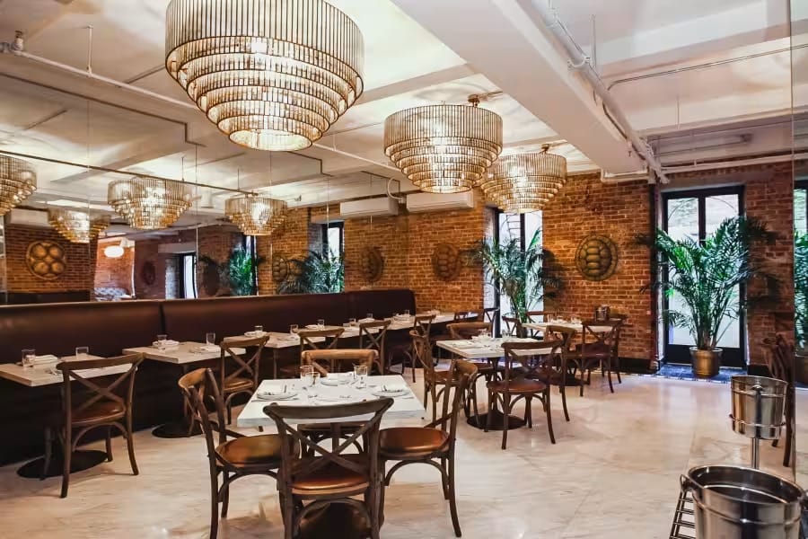 Photo of SAINT, Chandelier Dining Room