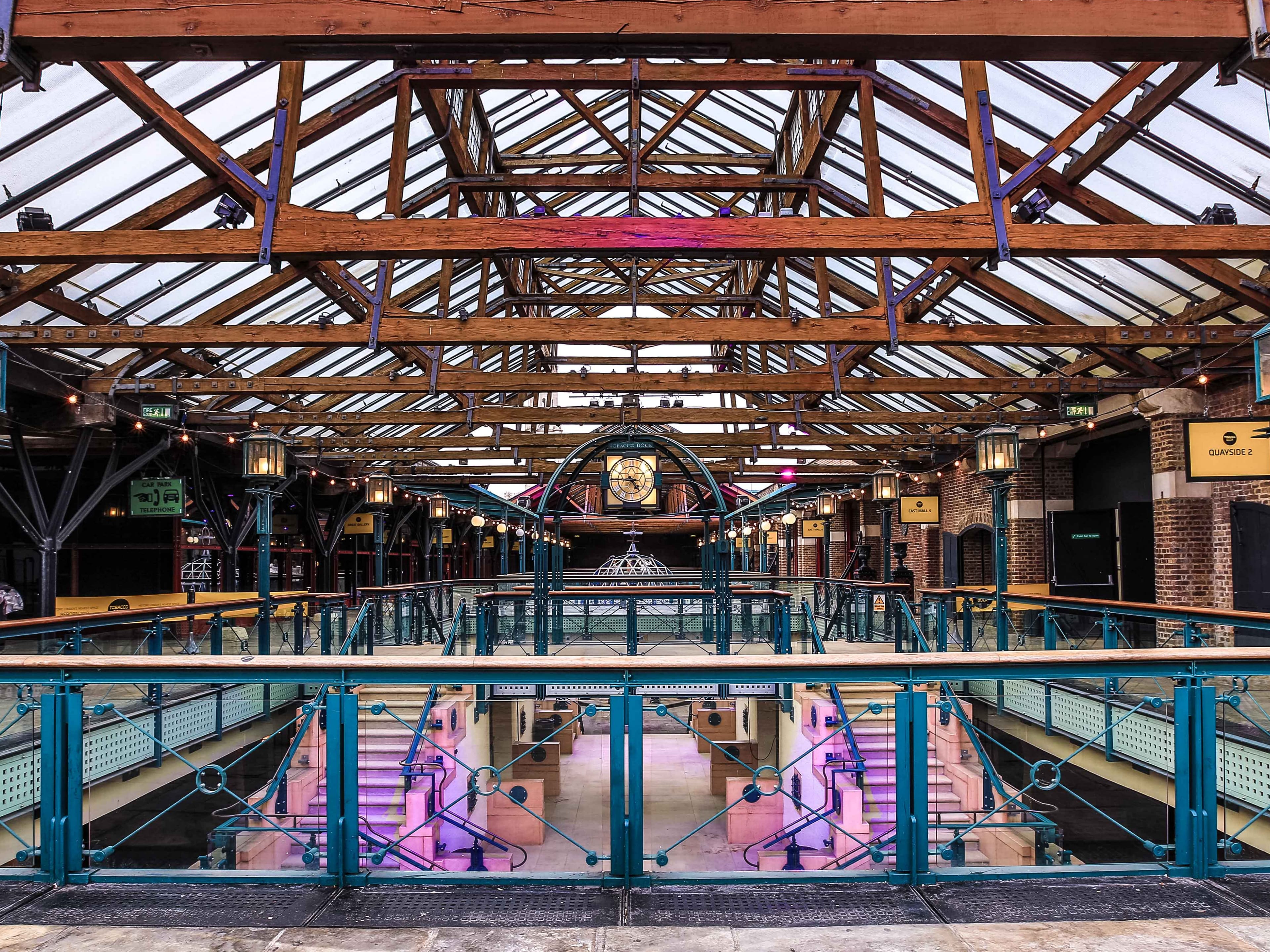 car park tobacco dock — Wapping / St Katharine's — B-Roll Car Parks and Garages -