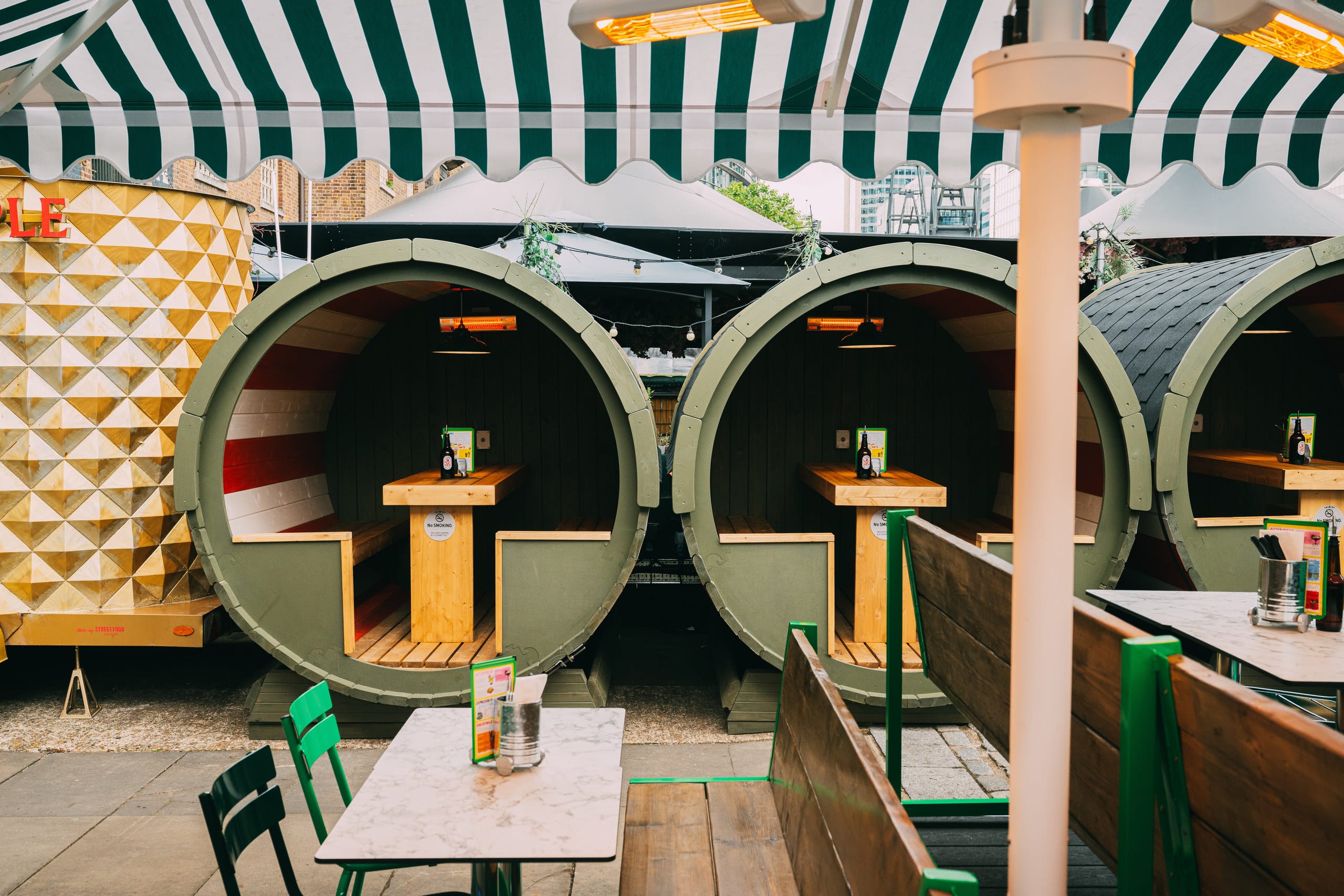 Photo of Pizza Pilgrims Canary Wharf, Sunny Quay Side Terrace Summer Parties!
