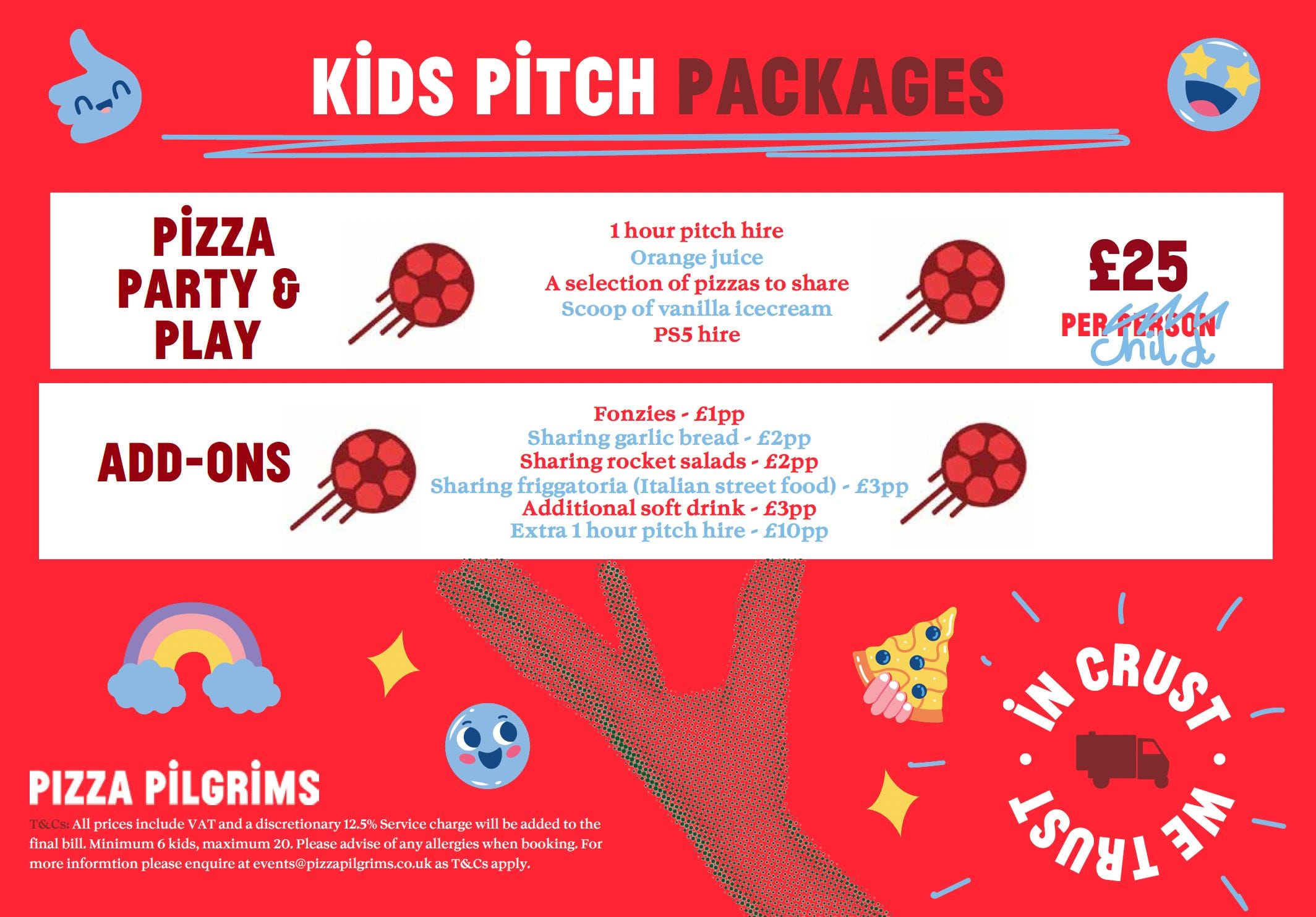 Photo of Pizza Pilgrims Brighton, Football Pitch Events Space