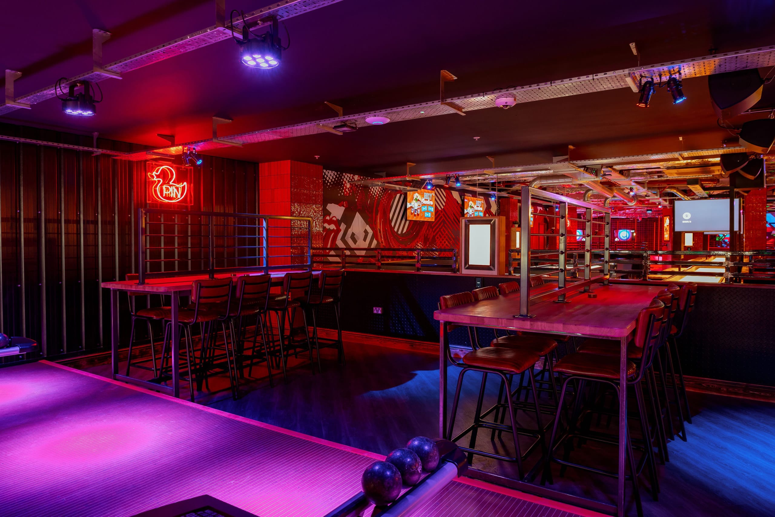 Photo of Roxy Ball Room, St Mary Axe London, Duck Pin Bowling