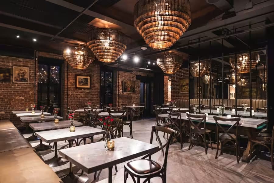 Photo of SAINT, Chandelier Dining Room