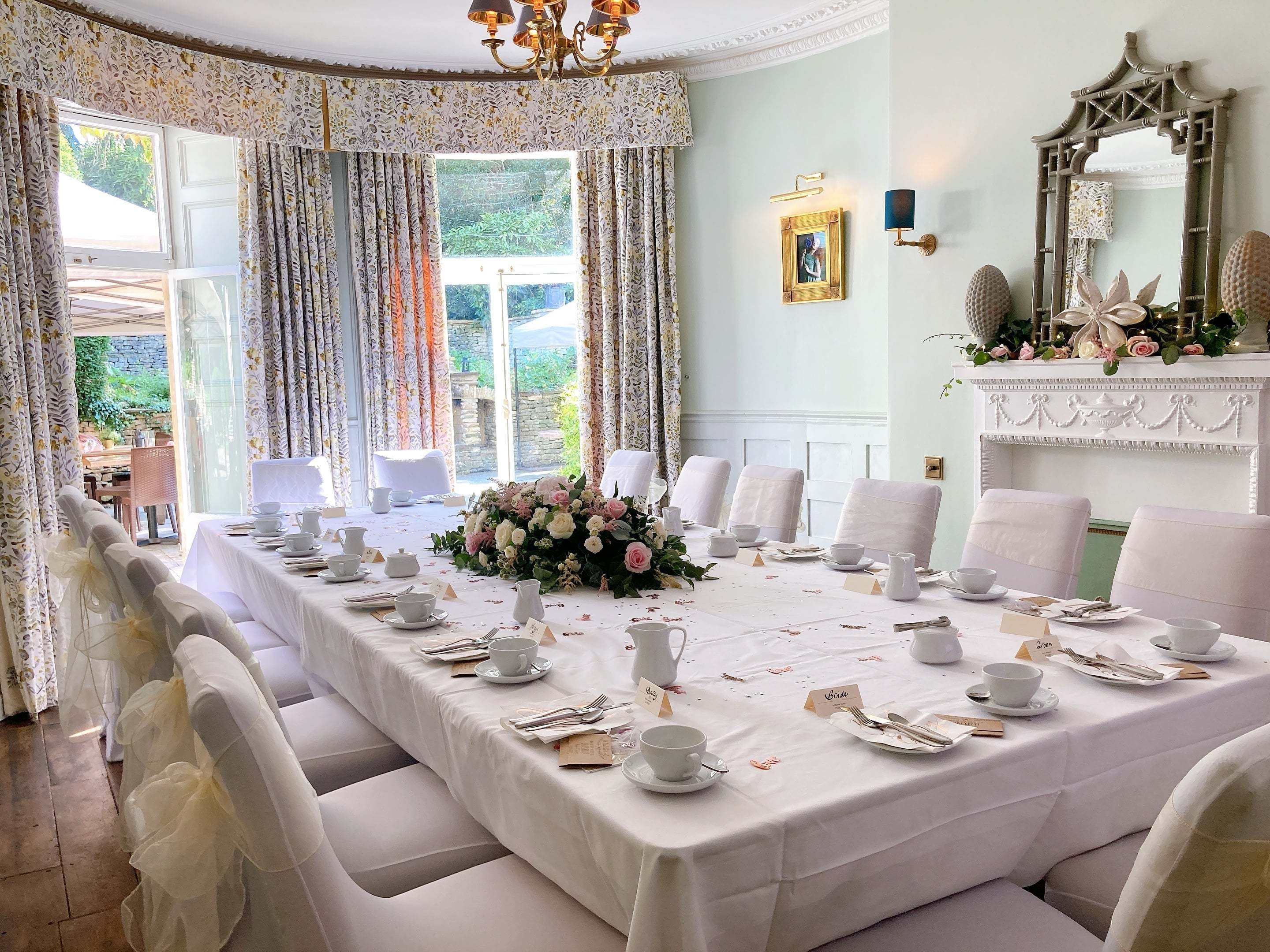 Photo of Burleigh Court Cotswolds, The Wedding Room And Terrace