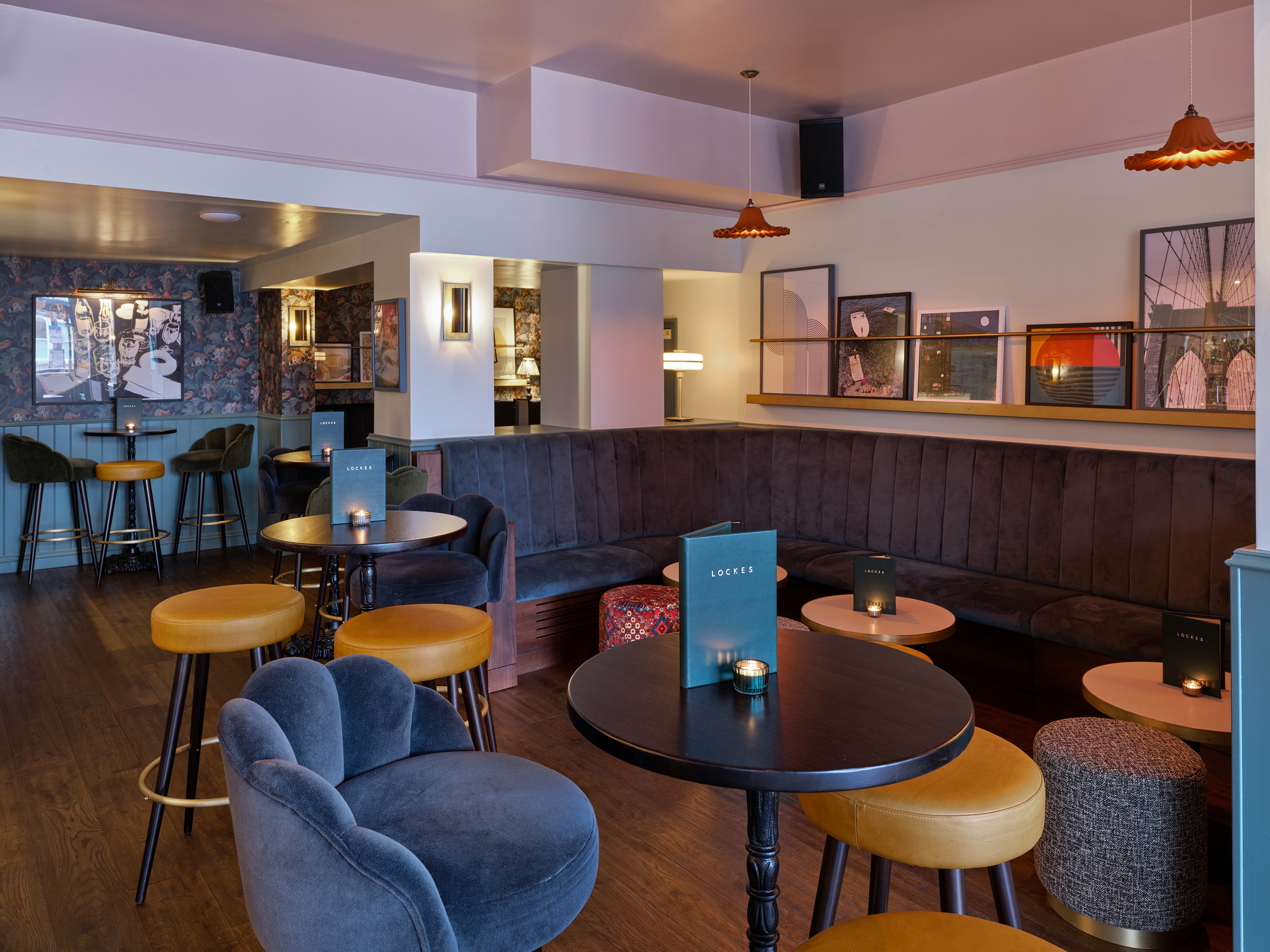 Photo of LOCKES Bar Battersea Rise, Middle Booth For 30 Guests