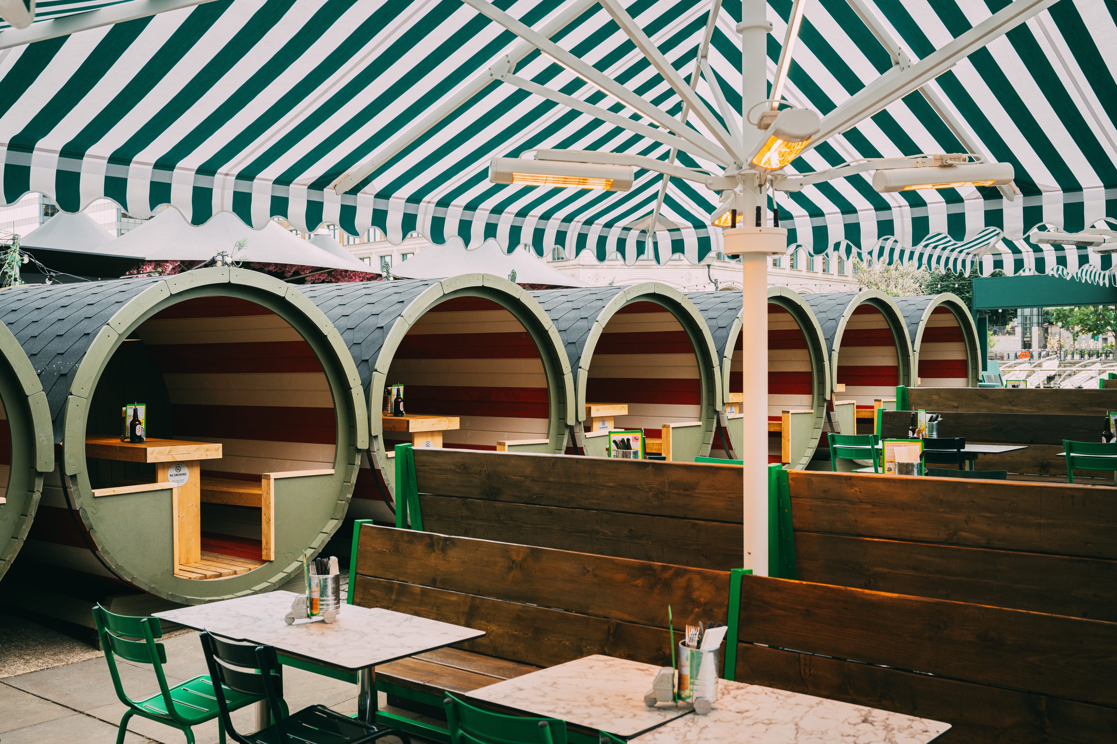 Photo of Pizza Pilgrims Canary Wharf, Sunny Quay Side Terrace Summer Parties!