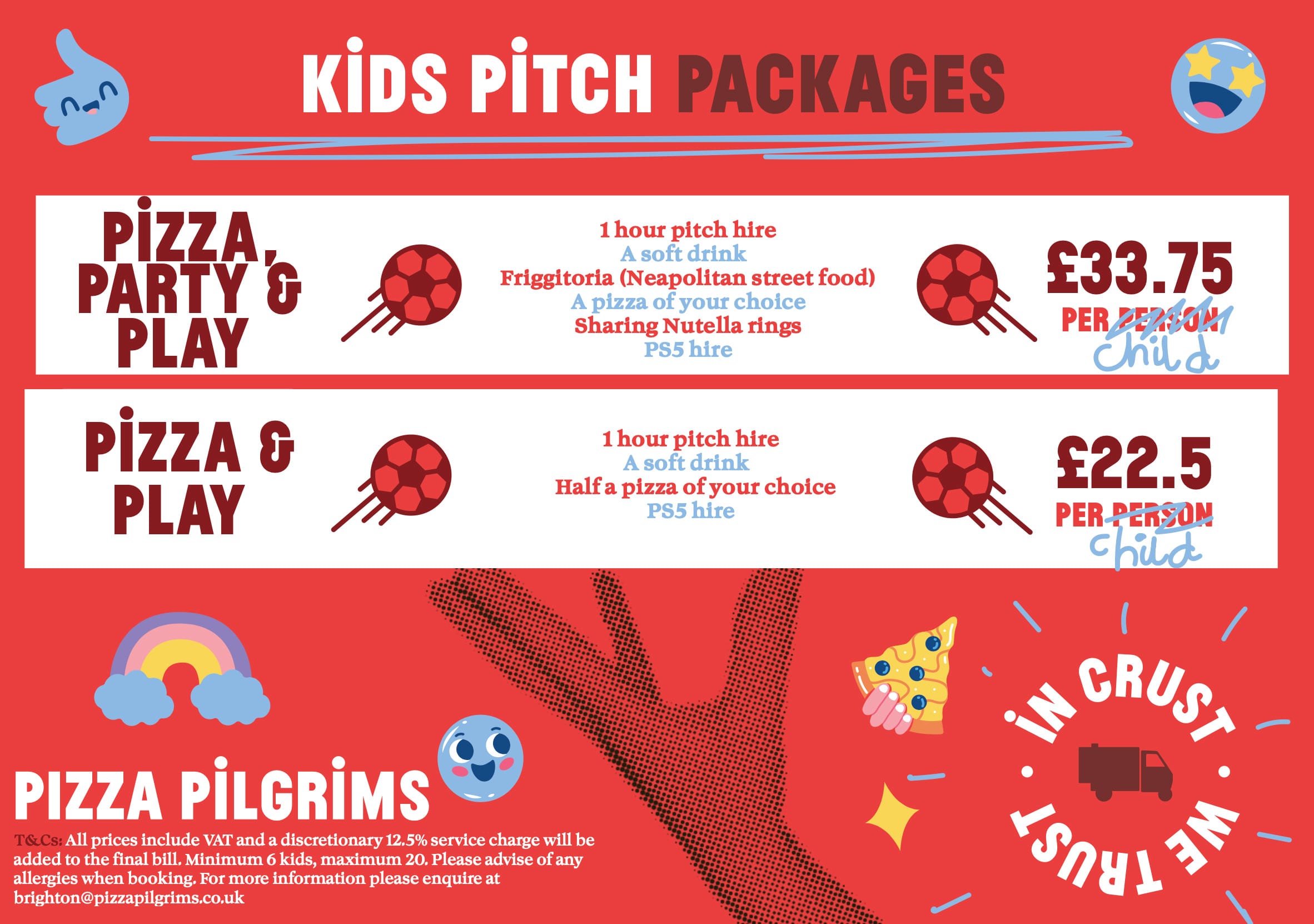 Photo of Pizza Pilgrims Brighton, Football Pitch Events Space