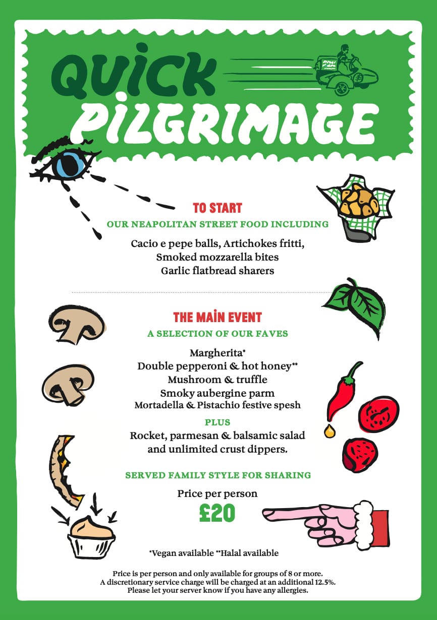 Photo of Pizza Pilgrims Liverpool Street, Xmas At Pizza Pilgrims Liverpool Street