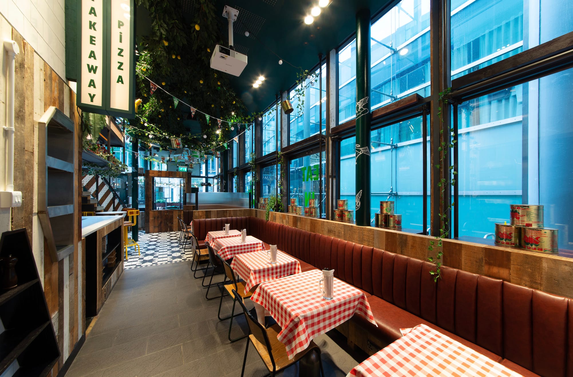 Photo of Pizza Pilgrims Liverpool Street, Semi Private Bar Area