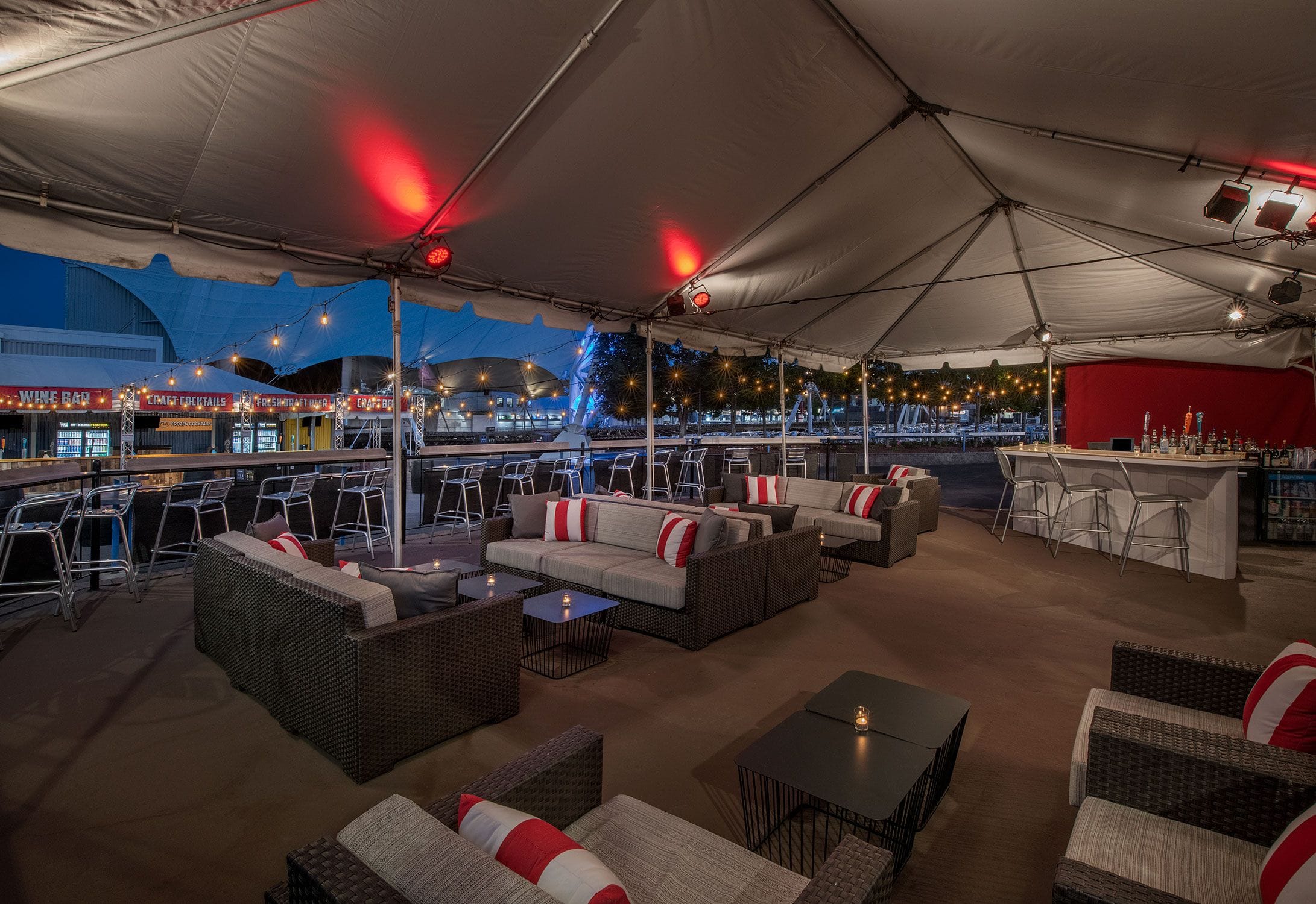 Photo of Leader Bank Pavilion, VIP Tent