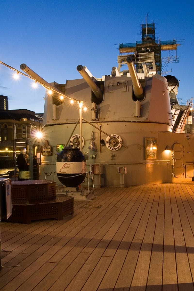 Photo of HMS Belfast, The Boat Deck