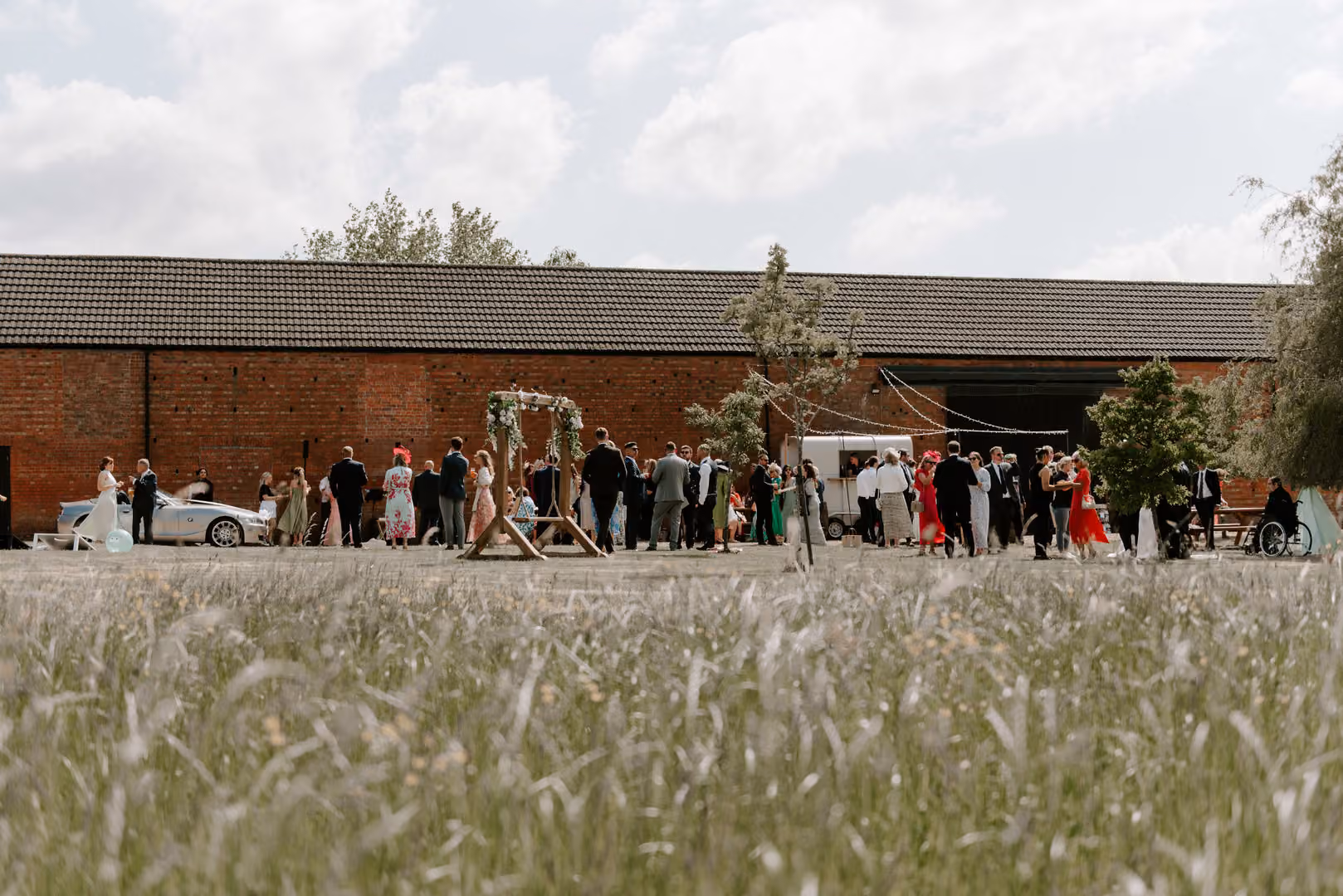Terrace And Lawn, Eastfields Farm Barns photo #3