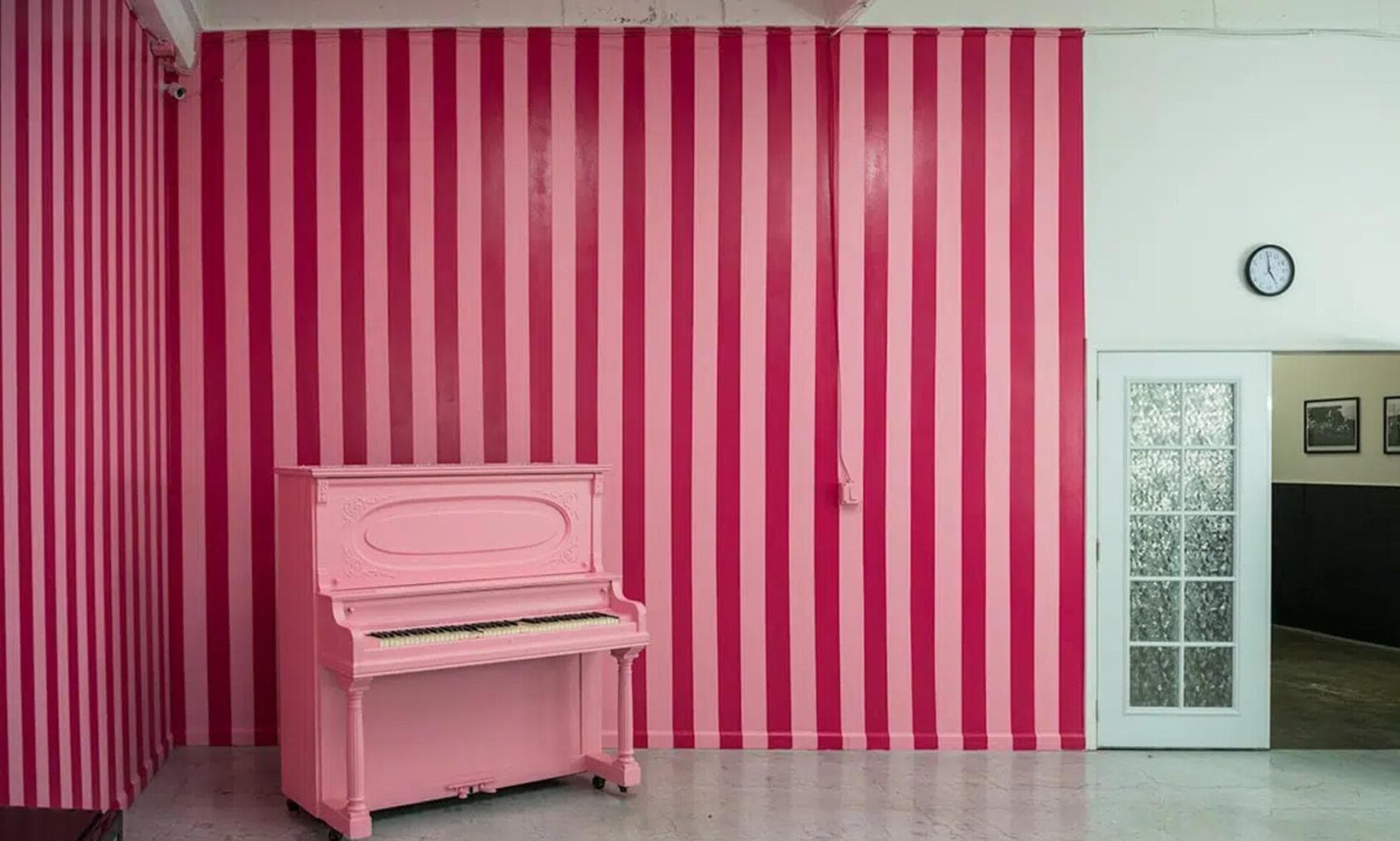 Pink Room And Christmas Trees