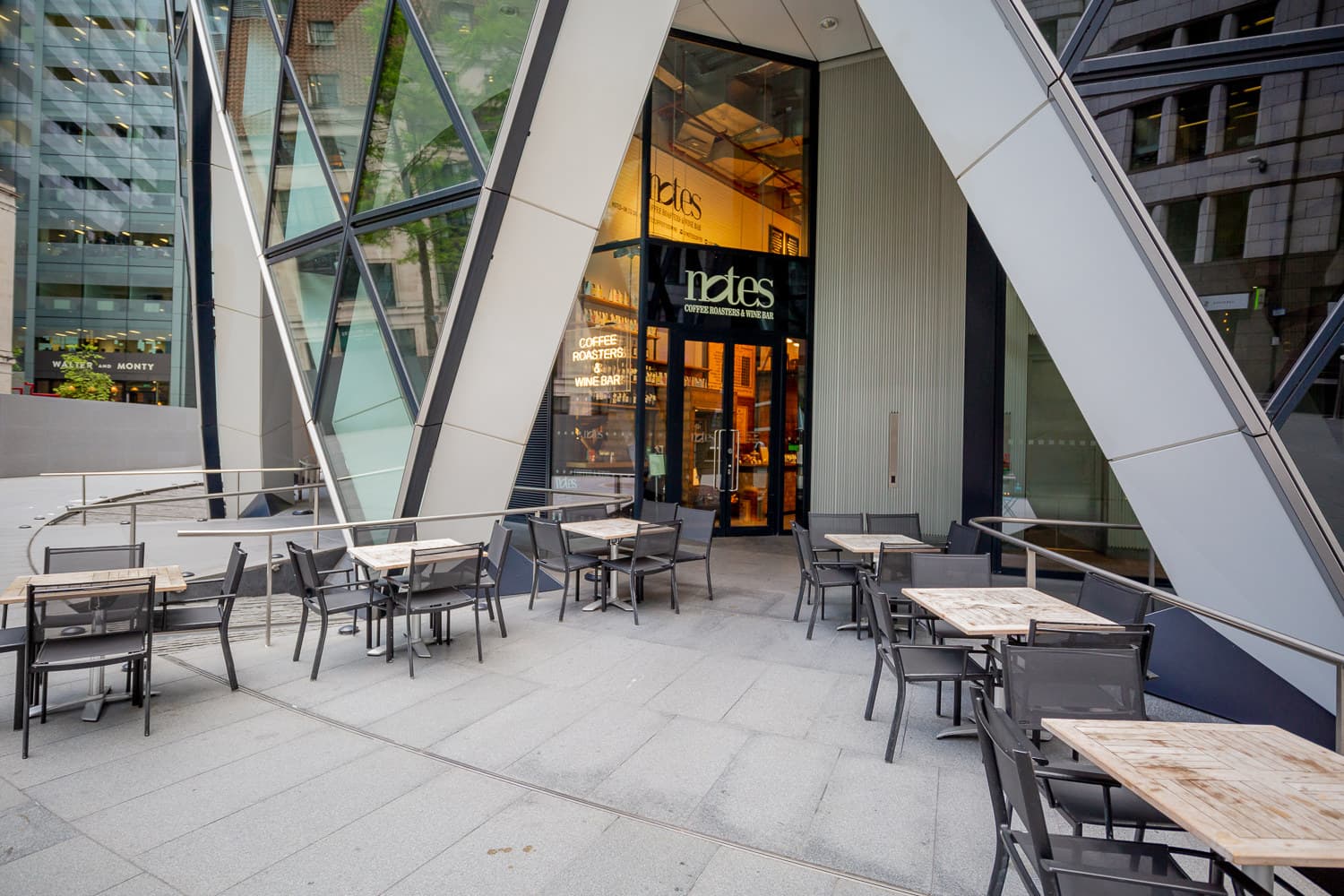 Full Venue With Outdoor Space, Notes Coffee Roasters And Bars The Gherkin photo #3