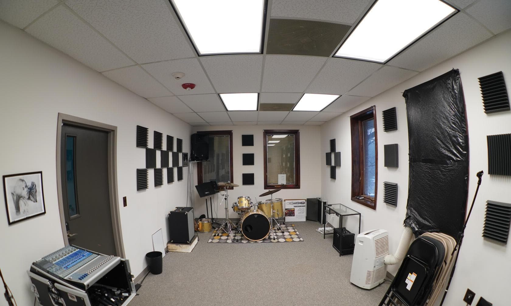 Backlined Rehearsal Room