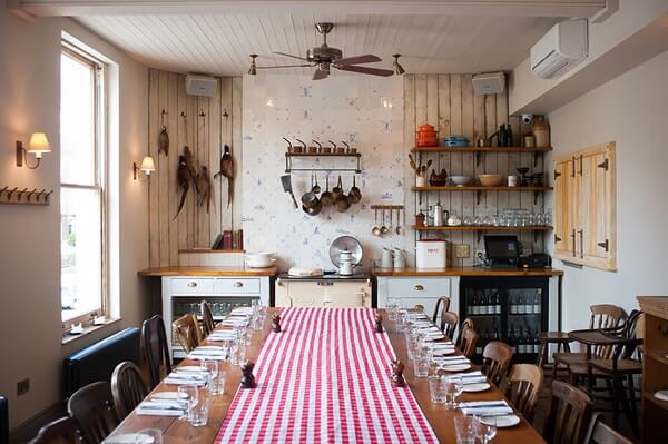 The Pig and Butcher dining room