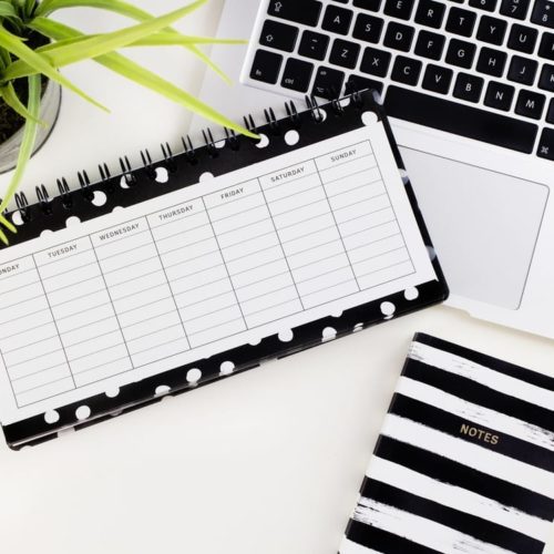 list laptop calendar planning resources