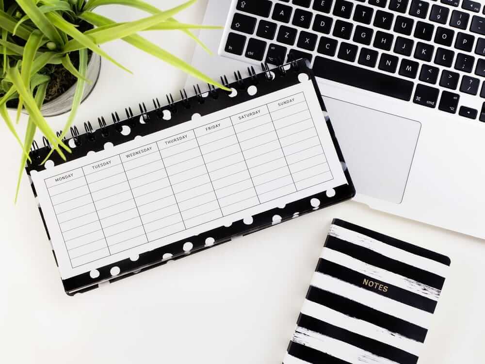list laptop calendar planning resources