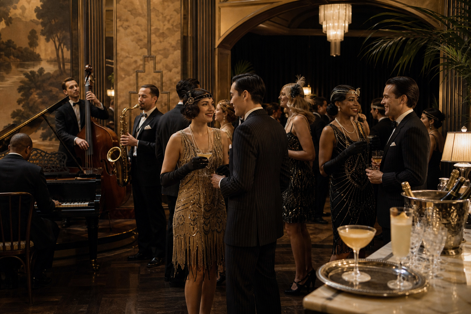 GatsbyStyle Flapper Party at Dusk