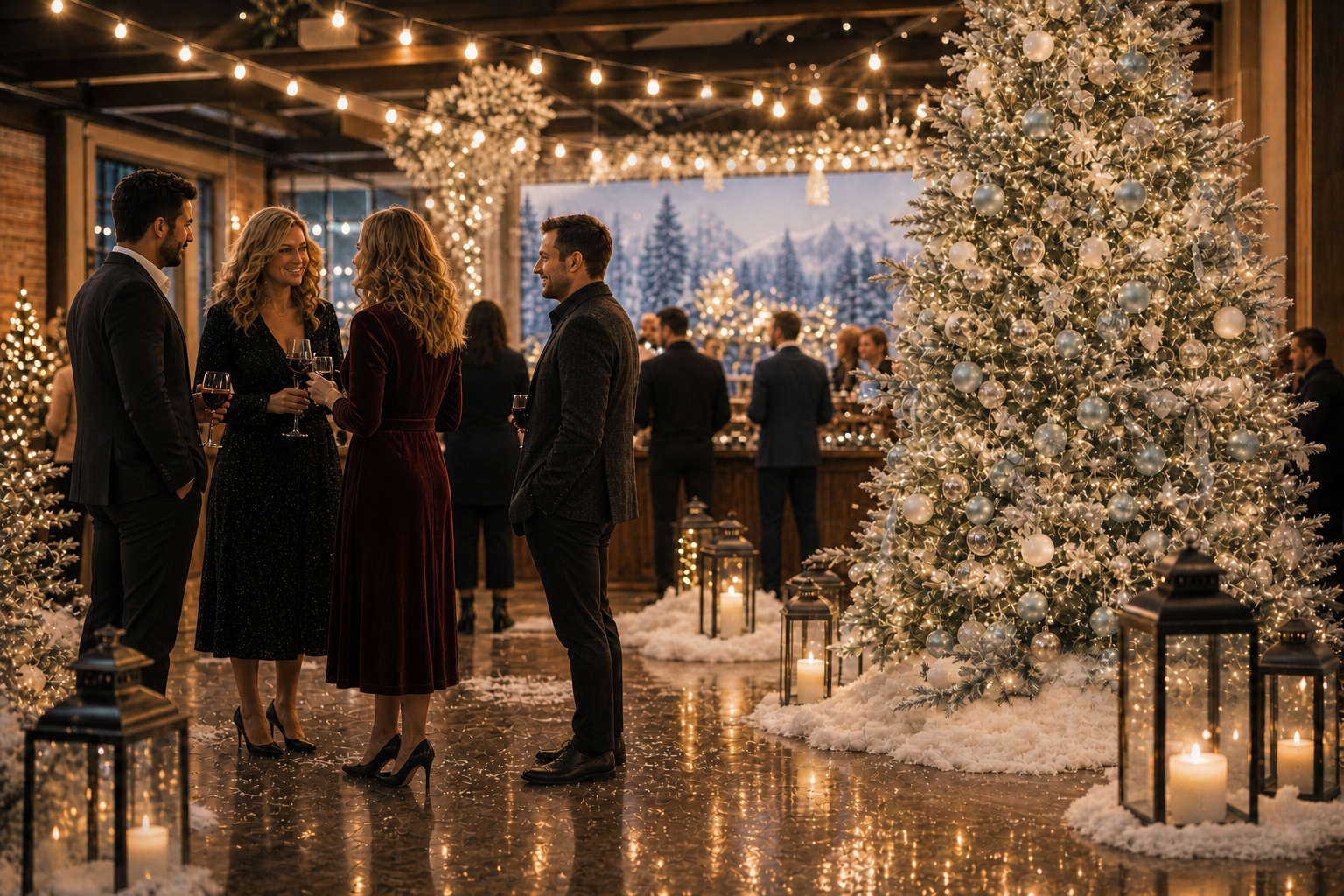 Winter Wonderland Christmas Party Indoors-2